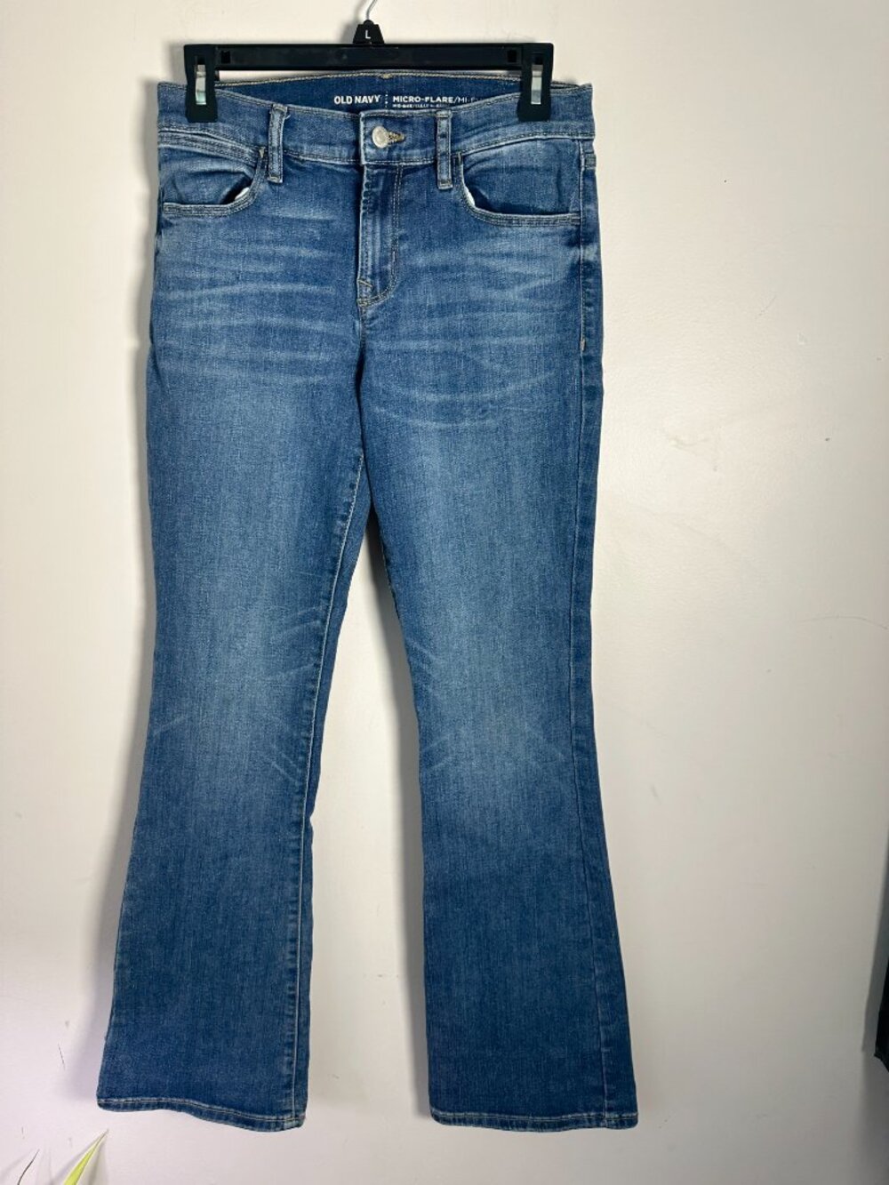 EUCOld Navy Womens Jeans Micro Flare Mid Rise Denim Jeans 4  Stretchy